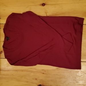 Ann Taylor 100% Wool Raspberry Sweater